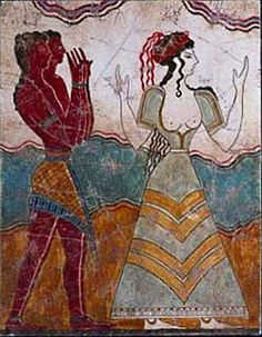 minoan woman & man